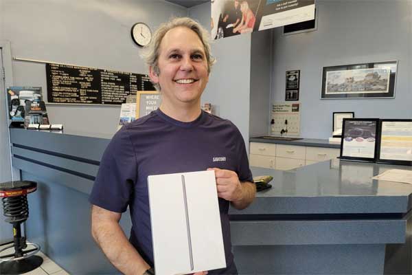 Kevin B iPad Winner