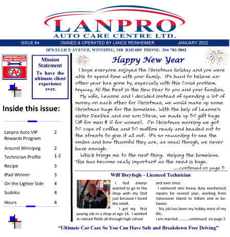 Click here to read our January 2022 Newsletter