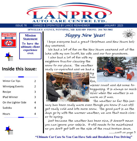 Click here to read our January 2023 Newsletter